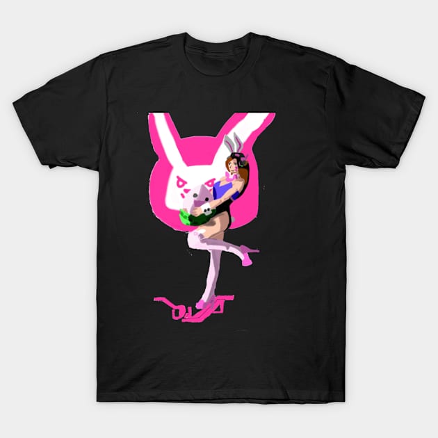 D.VA Bunny Suite T-Shirt by Tiger5874321